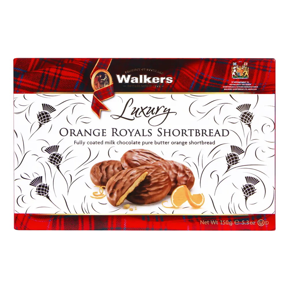 Walkers Orange Royals Shortbread 150g